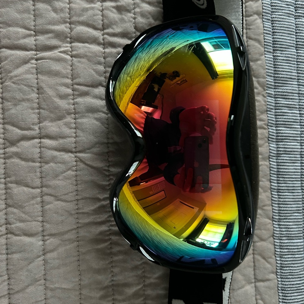 SMITH Black Frame with Multicolor Lens Snow Goggles